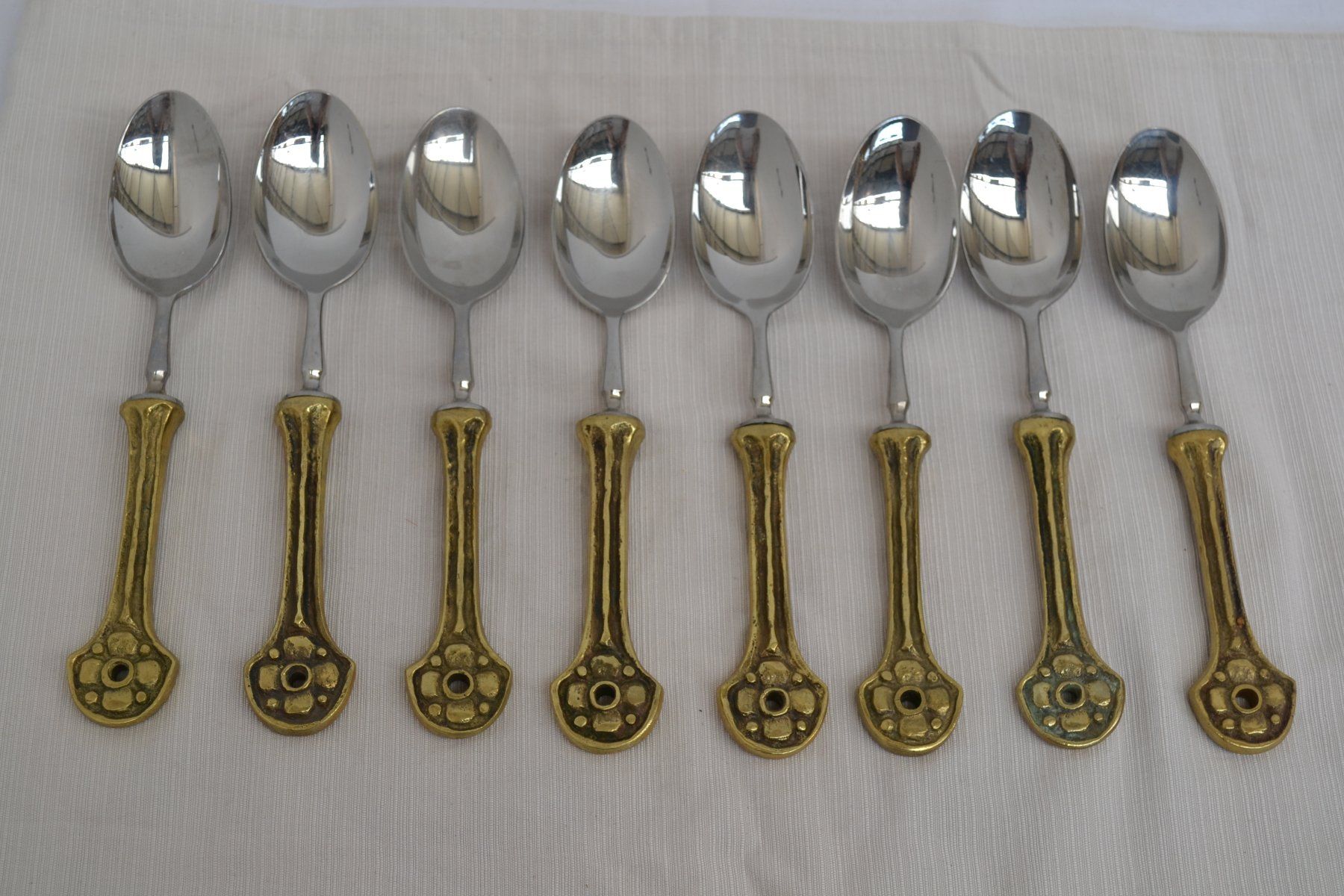 Set di posate: Vintage Steinlin Messing Besteckset 55 Teile – Usato da Winterthur venduto da BK-Brocki_Winterthur 3