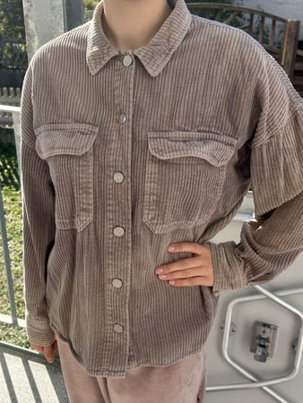 Dünne Cord Hemdjacke M