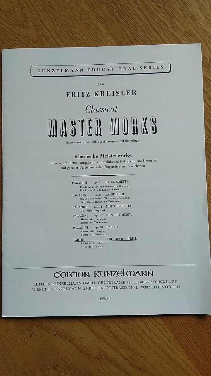 Libri: Teufelstriller Sonate Tartini – Nuovo (secondo la descrizione) da Zürich venduto da kba_579s