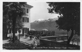 Brissago TI Hotel Myrte terrazza Lago Maggiore