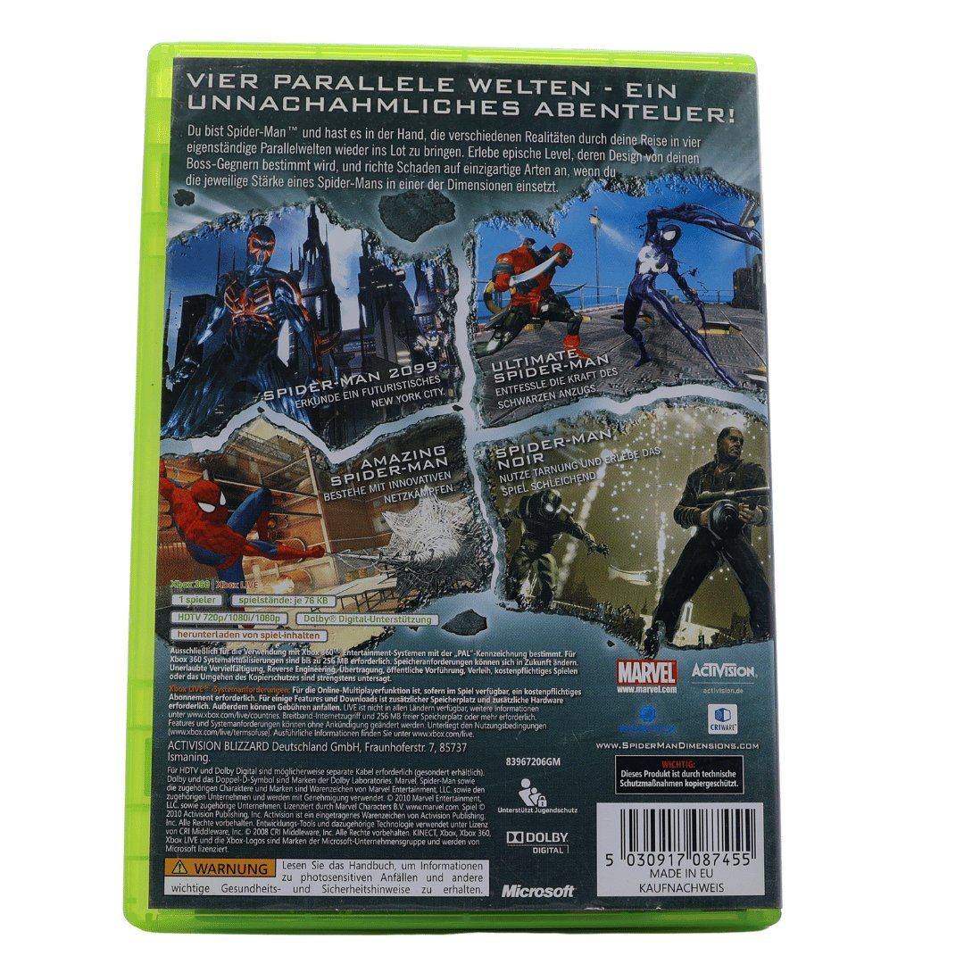 Spiele: Spider-Man Dimensions - XBOX 360 – Gebraucht aus Paudex von dindeboy 2