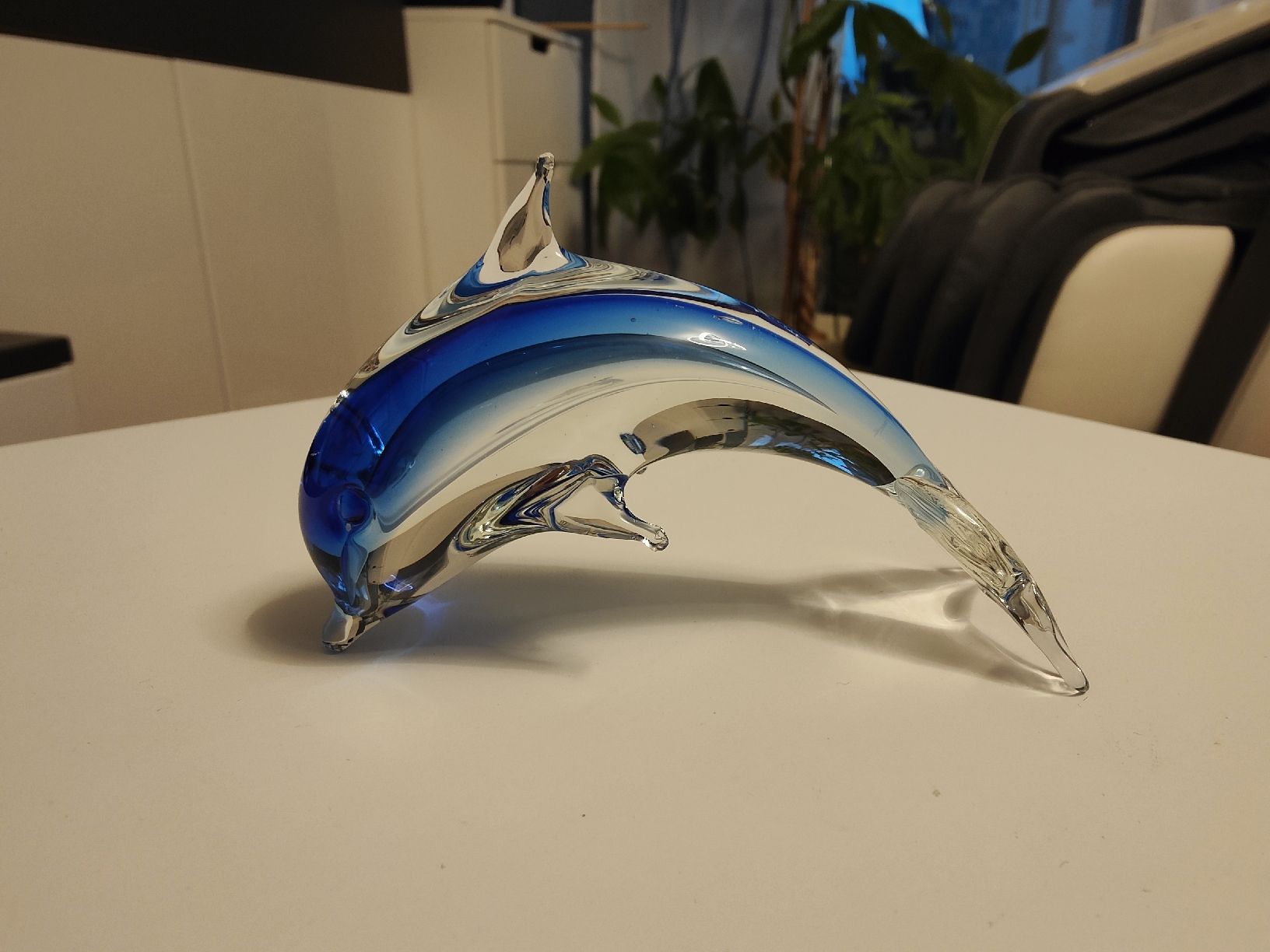 Figuren: Glasfigur Delfin blau transparent – Gebraucht aus Ermatingen von Nikitachen 3