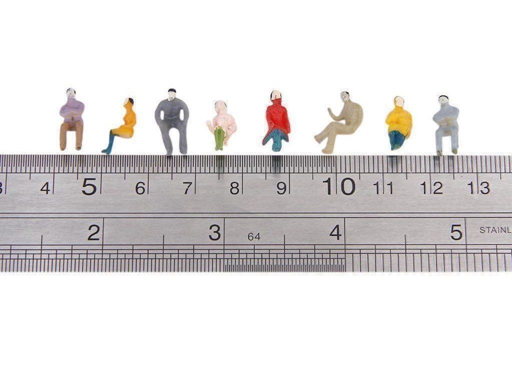 Statuette: 100 Stück sitzende Figuren Modellbau – Nuovo e nell'imballaggio originale da Winterthur venduto da dzGadgets 1