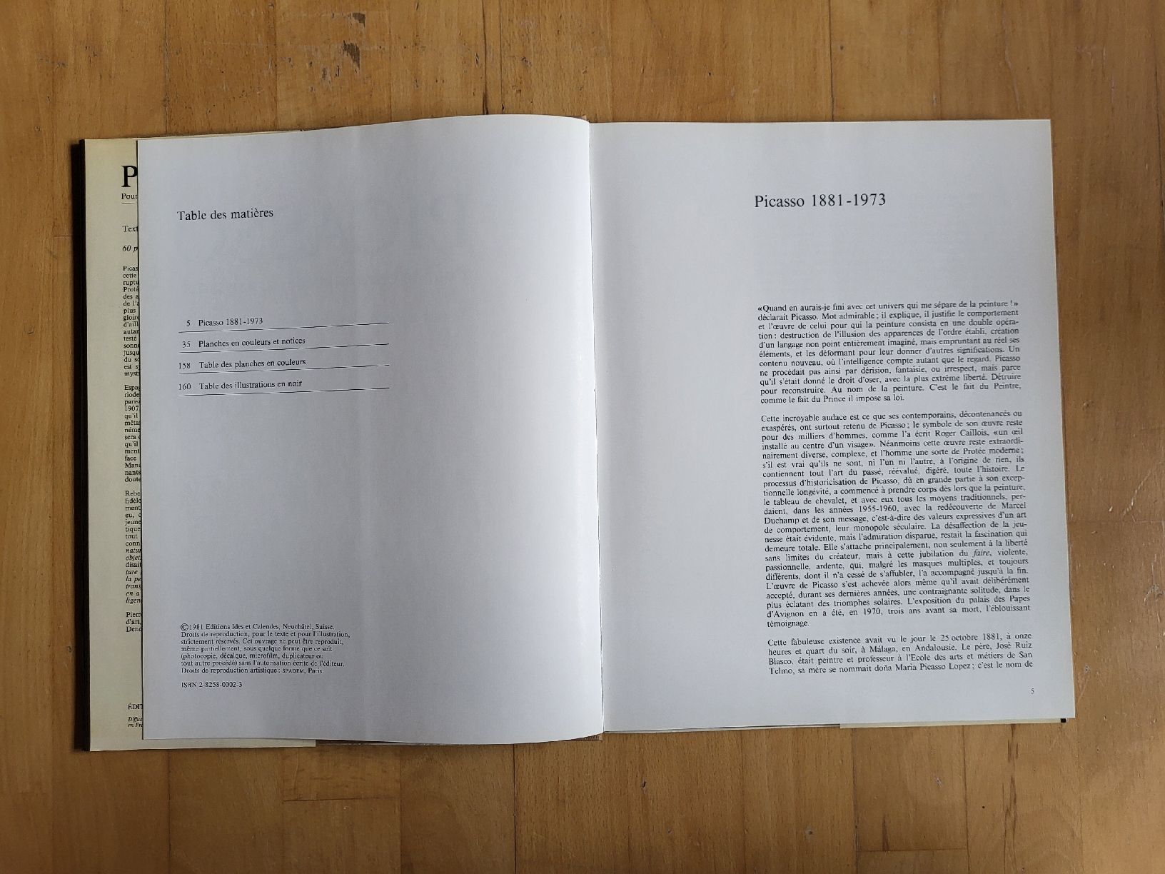 Libri: Picasso - pour le centenaire de sa naissance – Usato da Genève venduto da Poupoulita 1