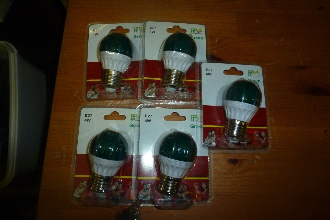 Lampes: 5 Grün Lampe ** E27 ** 4W – D'occasion à Emmen par newcar4you 4