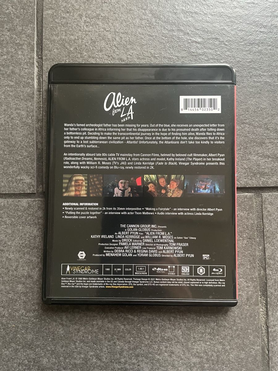 Alle DVDs: Alien from L.A. 4K Blu-ray Vinegar Syndrome – Gebraucht aus Zürich von cENS0R 3