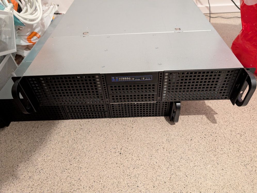 2U Rack Case Intertech IPC 2U-20255 w/ rails and 2U PSU 600W (Gebraucht ...
