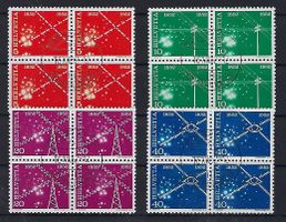 Werbemarken 1952 Viererblocks gestempelt   14618