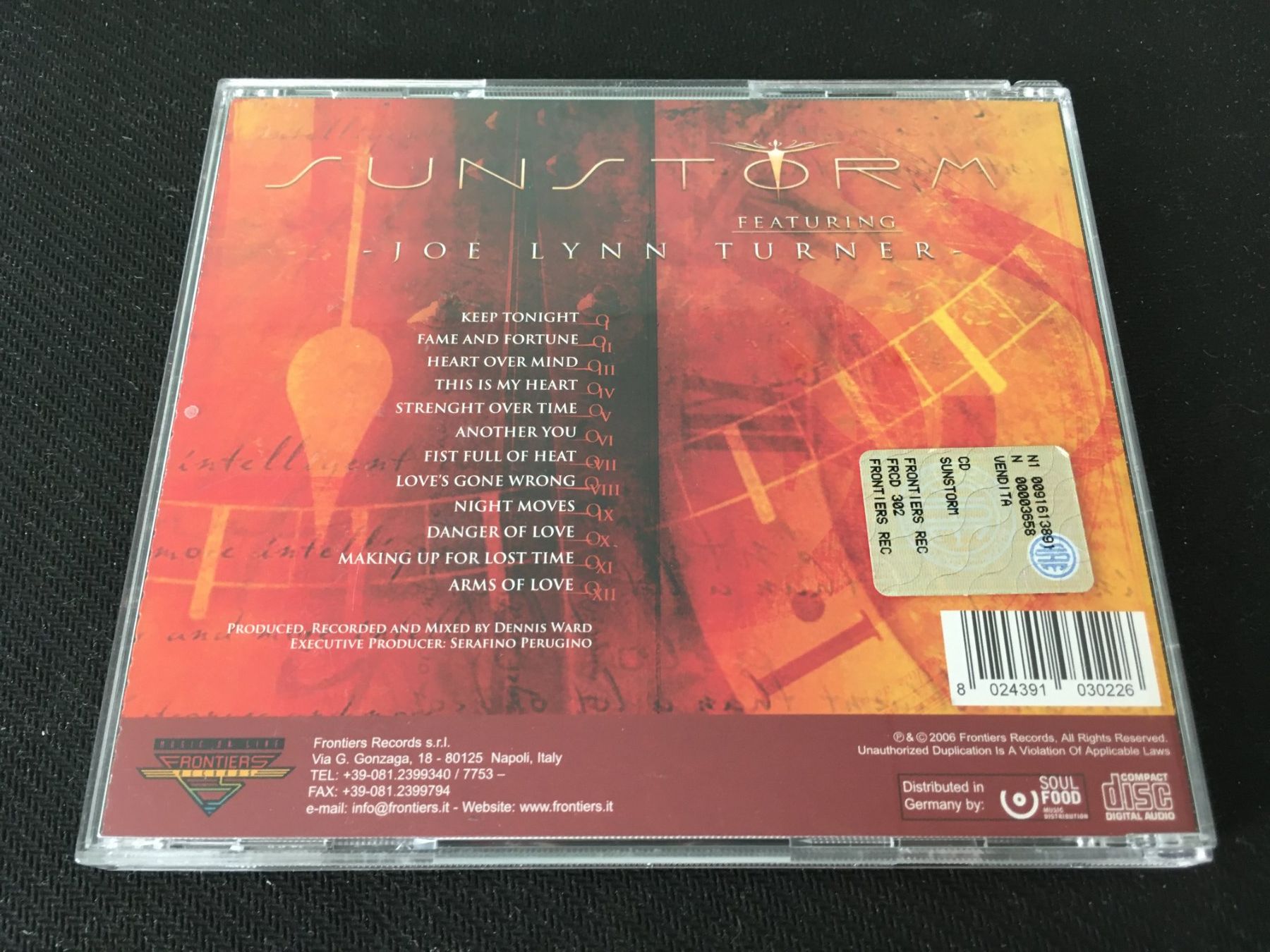 CDs: Sunstorm Featuring Joe Lynn Turner -CD- – Gebraucht aus St.Gallen von MedienJoe 2