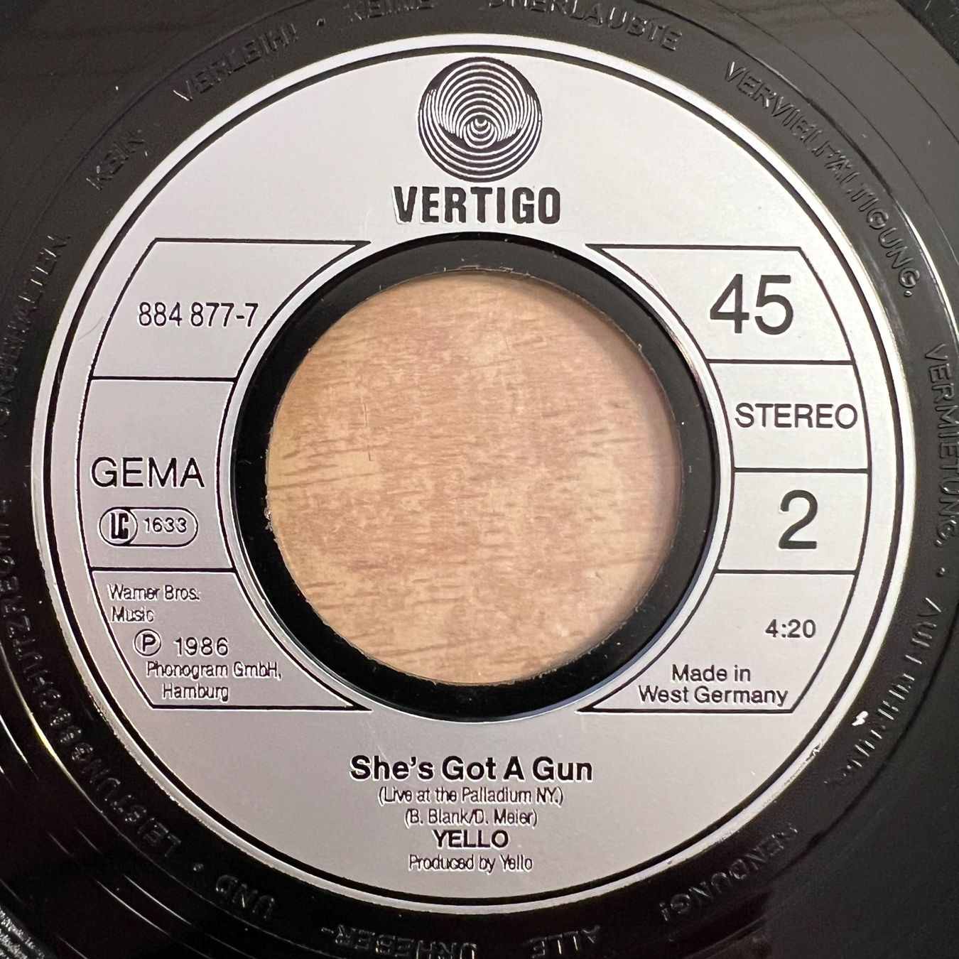 Vinyles: Yello - Goldrush / 1. D-Press. 1986 – D'occasion à Gais par soundcave57 3