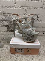High Heels Silver Rhinestones Size 40 New In Box