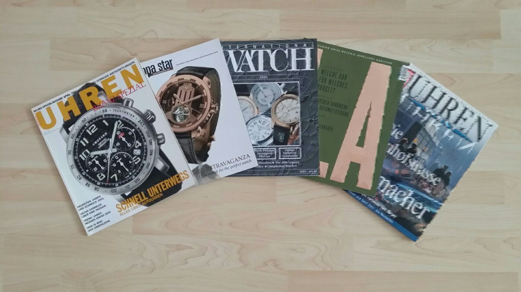 Riviste & Magazine: 5 Stück Uhrenmagazine – Usato da Gossau ZH venduto da SwissJapan