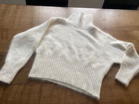 APART Rollkragen/Pullover Angora Gr.40/42 weiß/ecrù