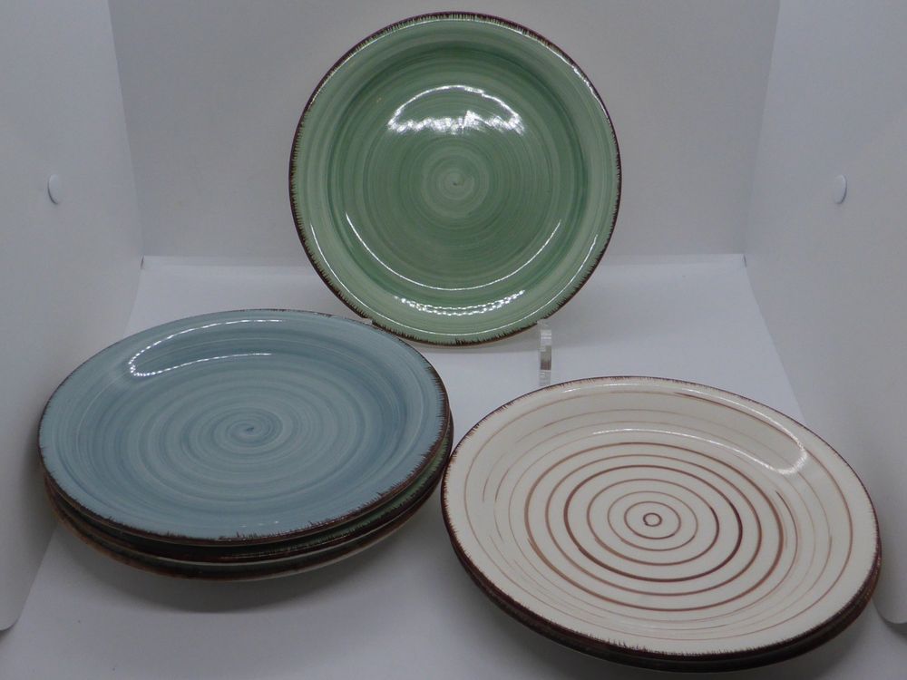 Lot de 6 assiettes de table en céramique peintes à la main | Kaufen auf