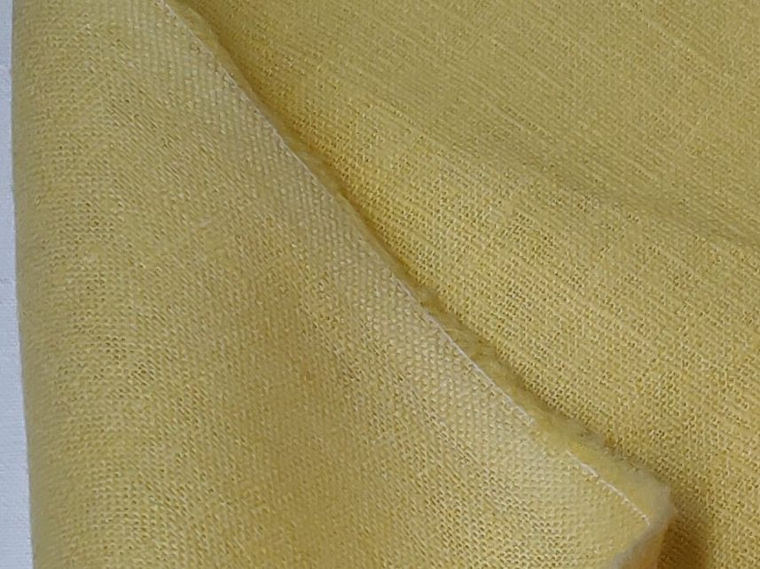 Tessuti: Ital. Designer Leinen Stoff leicht 1.50x1.40m soft giallo – Nuovo (secondo la descrizione) da Lufingen venduto da Voyager7 4
