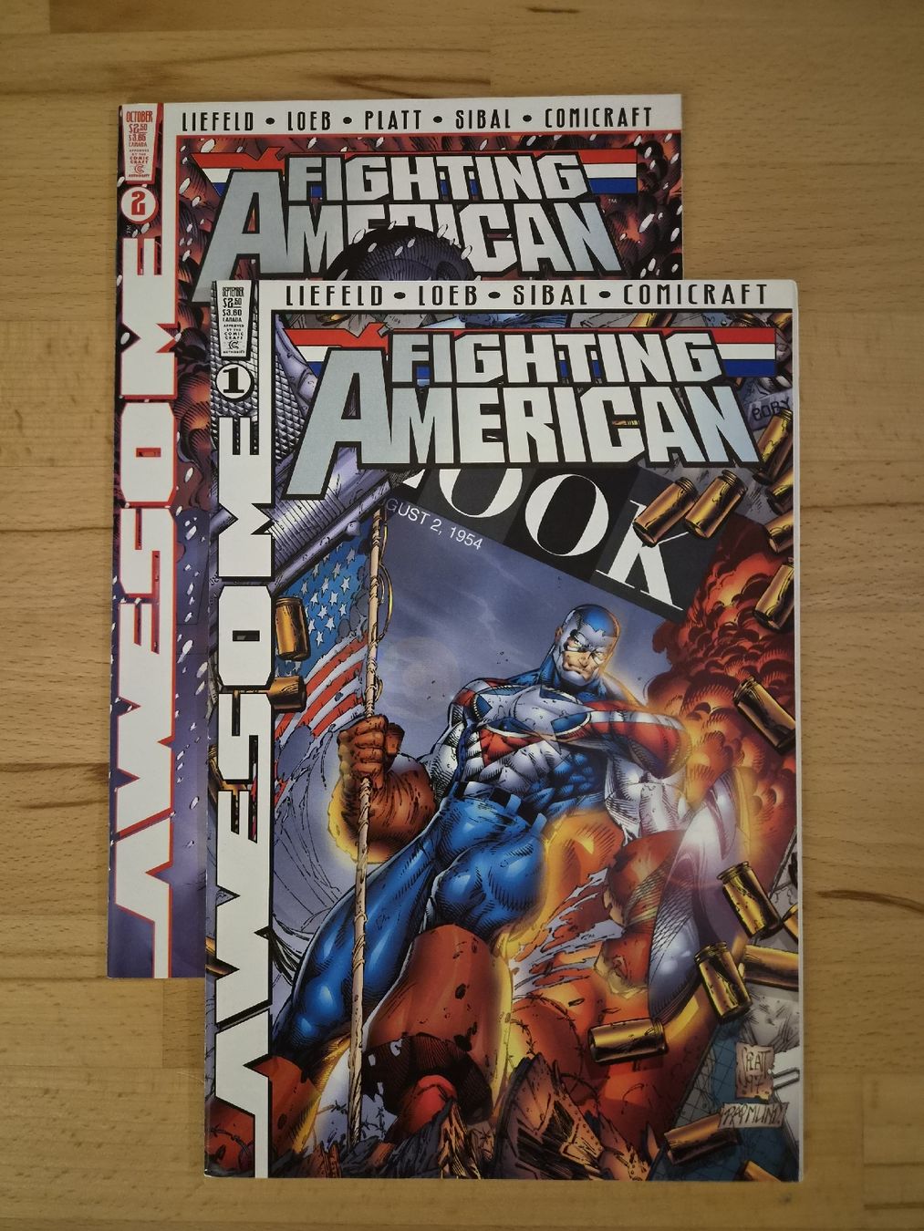 Fumetti: Fighting American #1-2 [Rob Liefeld] – Usato da Biel/Bienne venduto da collector_comics