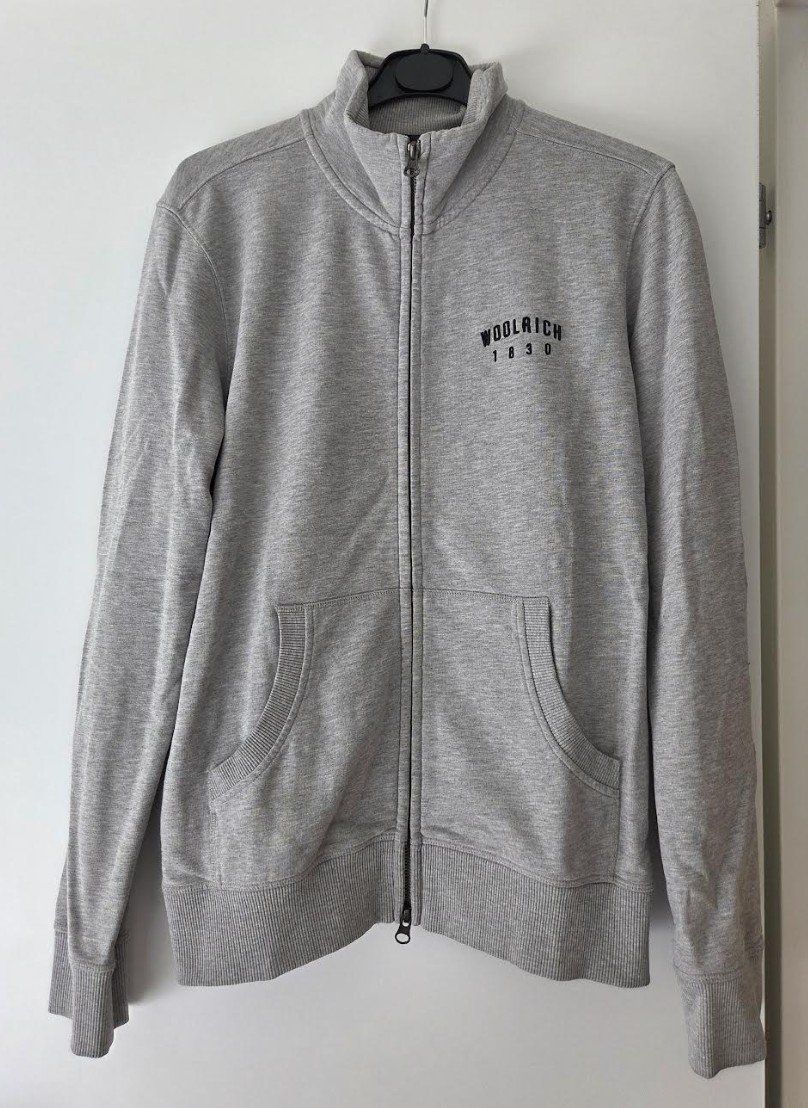 Woolrich Maglioni & Felpe: WOOLRICH Herren Sweatjacke Grau Grösse L – Usato da Engelberg venduto da ben_w6lm