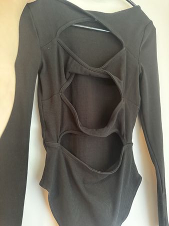 Body NEON & NYLON schwarz Langarm Grösse S neu