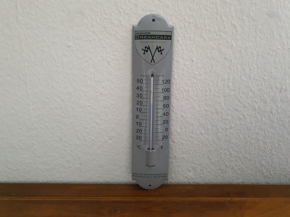 Emaille-Wandthermometer – 40 Cm, Quecksilberfrei, Gut Ablesbar, Made In Germany