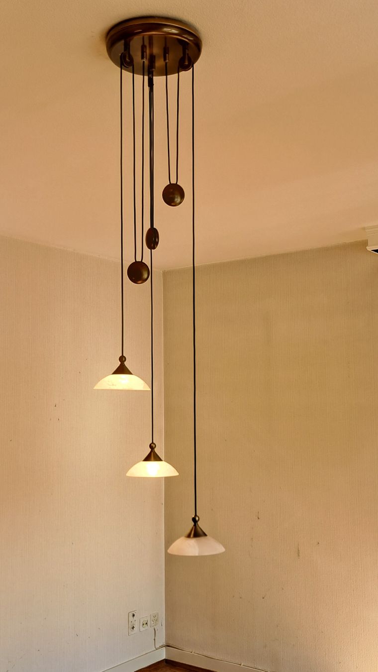Lampadari & plafoniere: Stilvolle Hängelampe, höhenverstellbar, Messing – Usato da Rikon im Tösstal venduto da MTremp 2