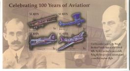 Block "Flugzeuge". St. Kitts.