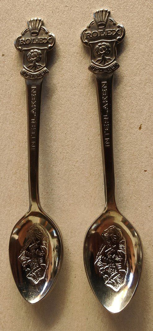 Cucchiai: Konvolut Löffel Bucherer Rolex – Difettoso da Sigriswil venduto da Ricola1977