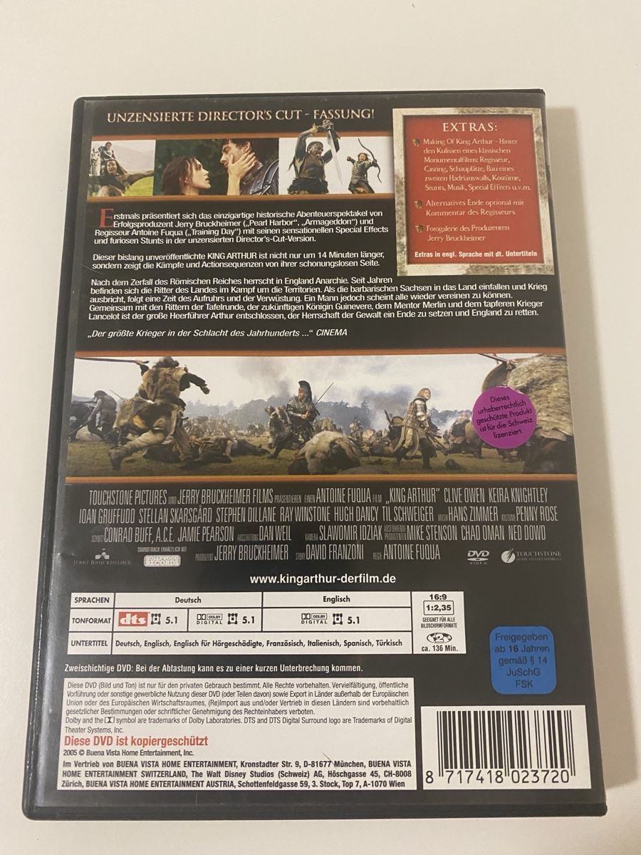 Tutti i DVDs: King Arthur Directors Cut DVD Unzensiert – Usato da Oensingen venduto da mig_99db 2