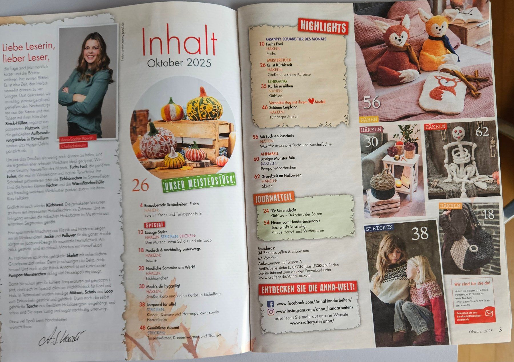 Zeitschriften & Magazine: Anna Zeitschrift 10/2025 - Herbst Klassiker, Basteln – Neu (gemäss Beschreibung) aus Weinfelden von heibo02 1