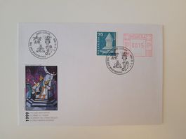 Briefmarke auf Couvert