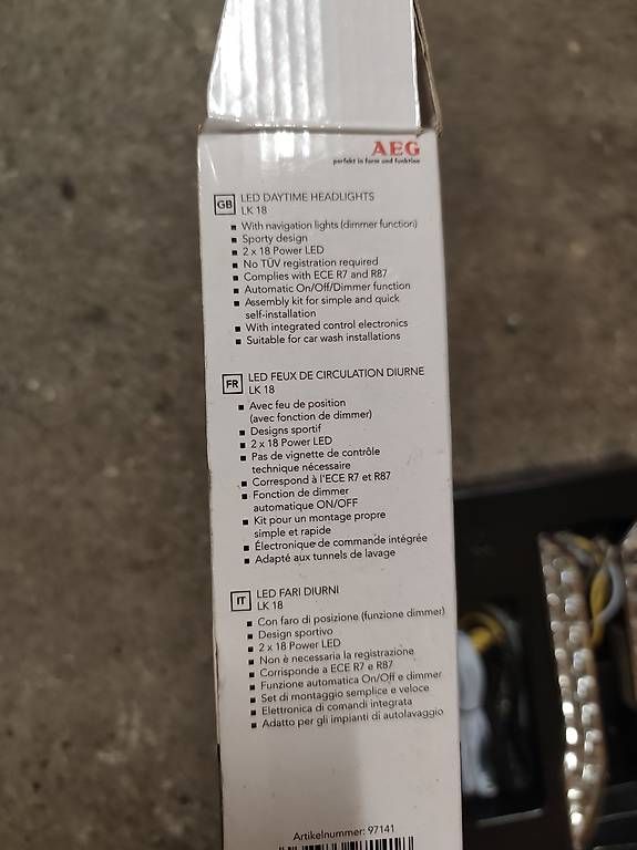 Phares: LED Tagfahrlicht Set AEG LK18 – Neuf (Voir description) à Zürich par yru_ms5j 3