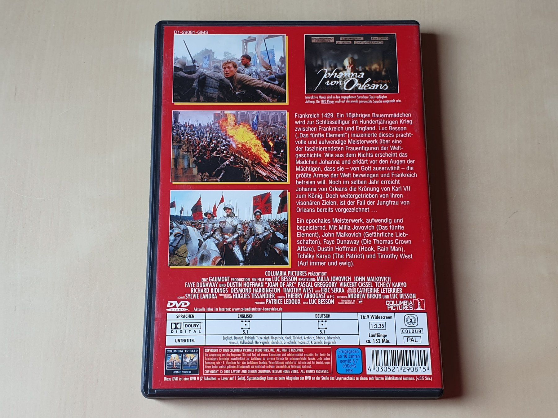 Tutti i DVDs: Johanna von Orleans – Usato da Stansstad venduto da collectorsshop 1