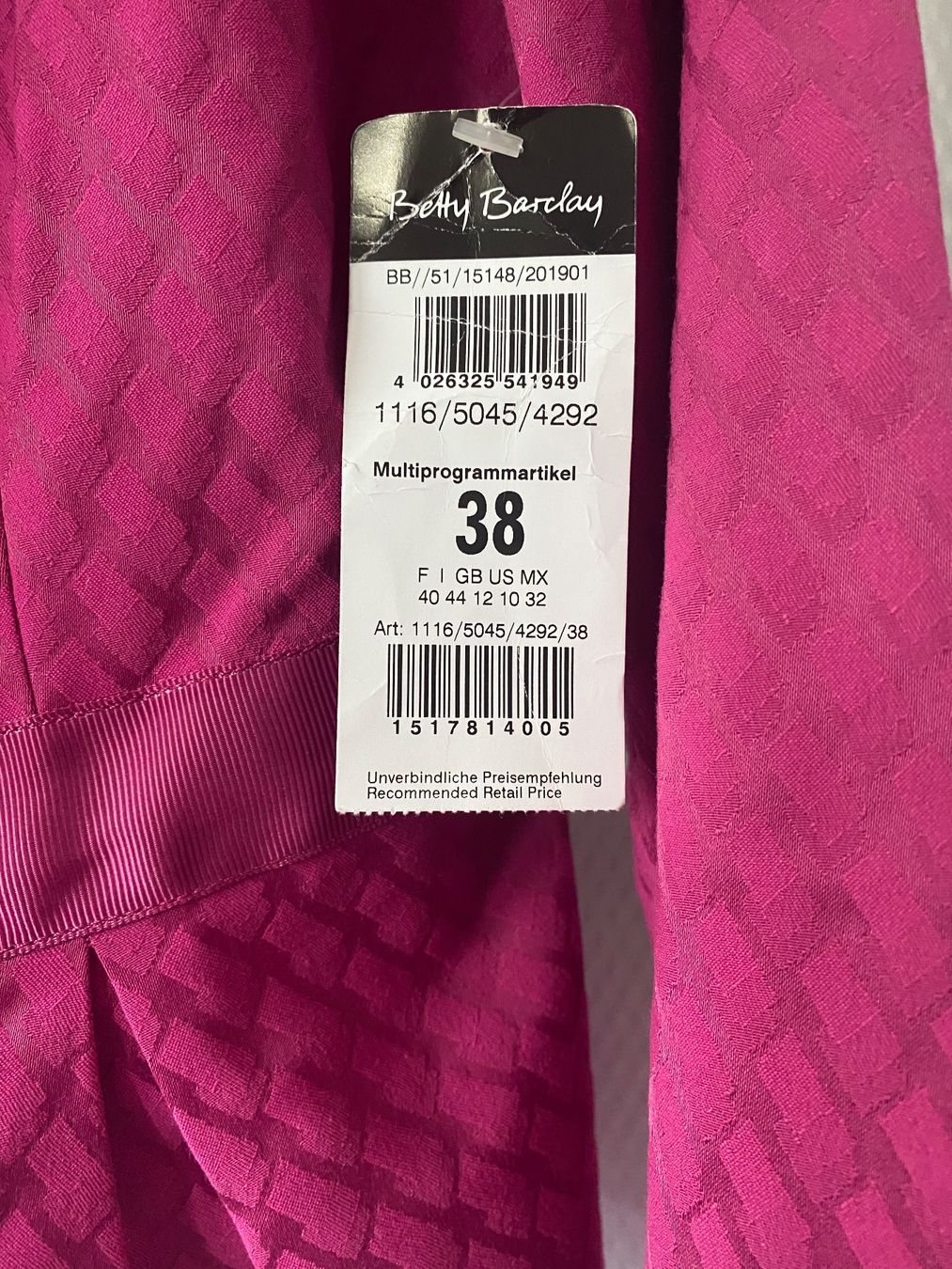 Betty Barclay Giacche: Nagelneue BETTY BARCLAY Jacke – Nuovo e nell'imballaggio originale da Besazio venduto da lionheart63 9