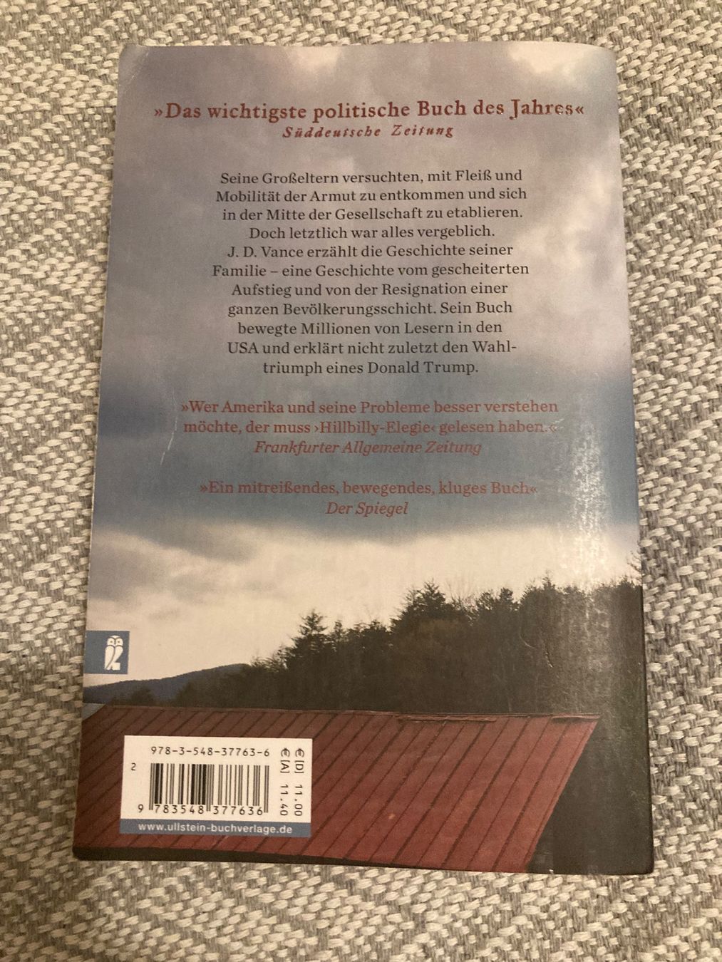 Libri: Buch Hillbilly-Elegie J.D. Vance gebraucht – Usato da Zürich venduto da aur_ydw6 1