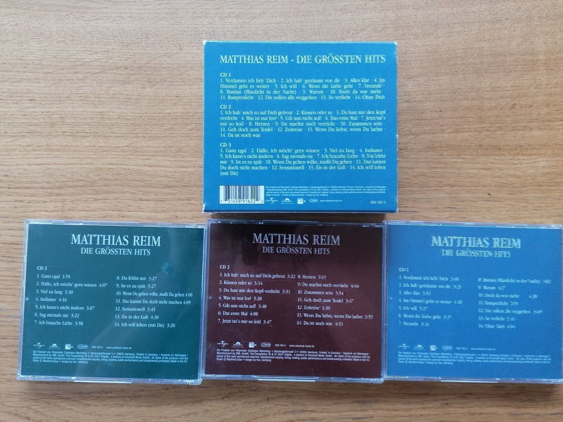 CD & DVD vergini: CD Matthias Reim 3er Pack – Usato da Appenzell Enggenh. venduto da vario414 1