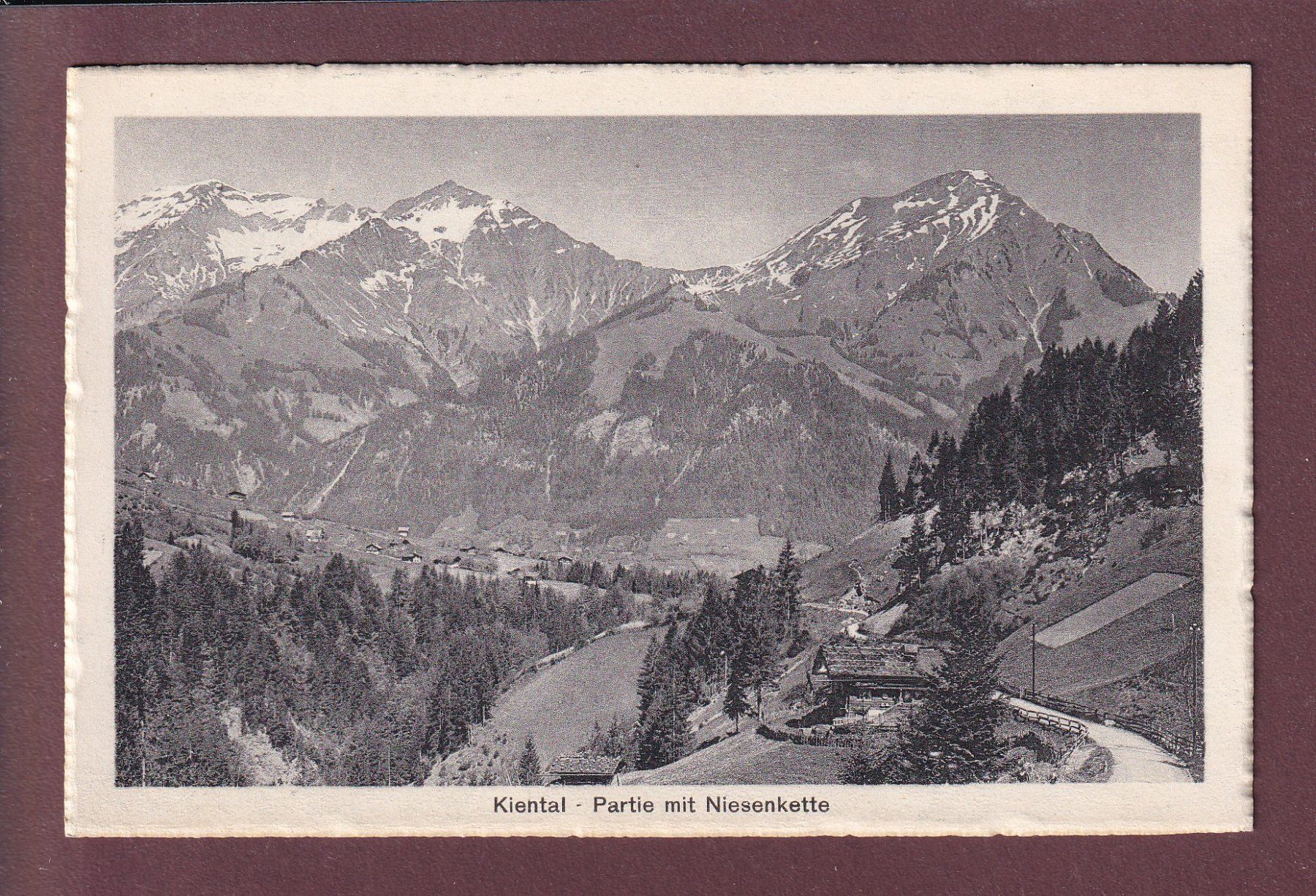 Cartoline postali: KIENTAL - Partie mit Niesenkette – Usato da Pully venduto da nicecards