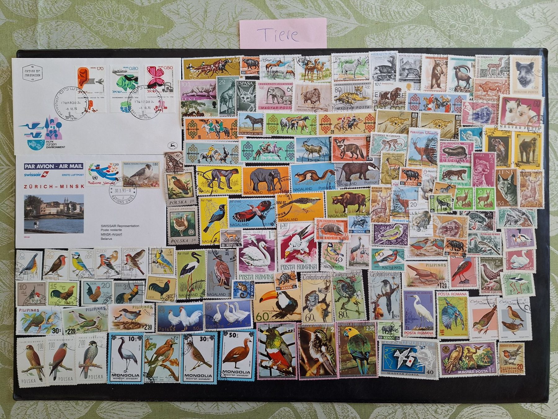 Tutti i francobolli: Grosse Vögel und Tiere-Sammlung – Usato da Genolier venduto da Antoine30