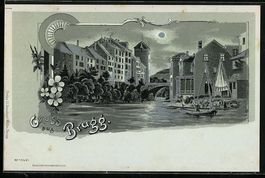 Mondschein-Lithographie Brugg /Aargau, F