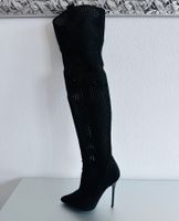 Overknee High Heel Boots 13cm schwarz black Size Grösse 40