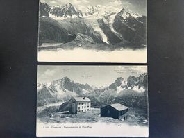 2 x Ansichtskarten Chamonix 1912 Mont Blanc  (M156)