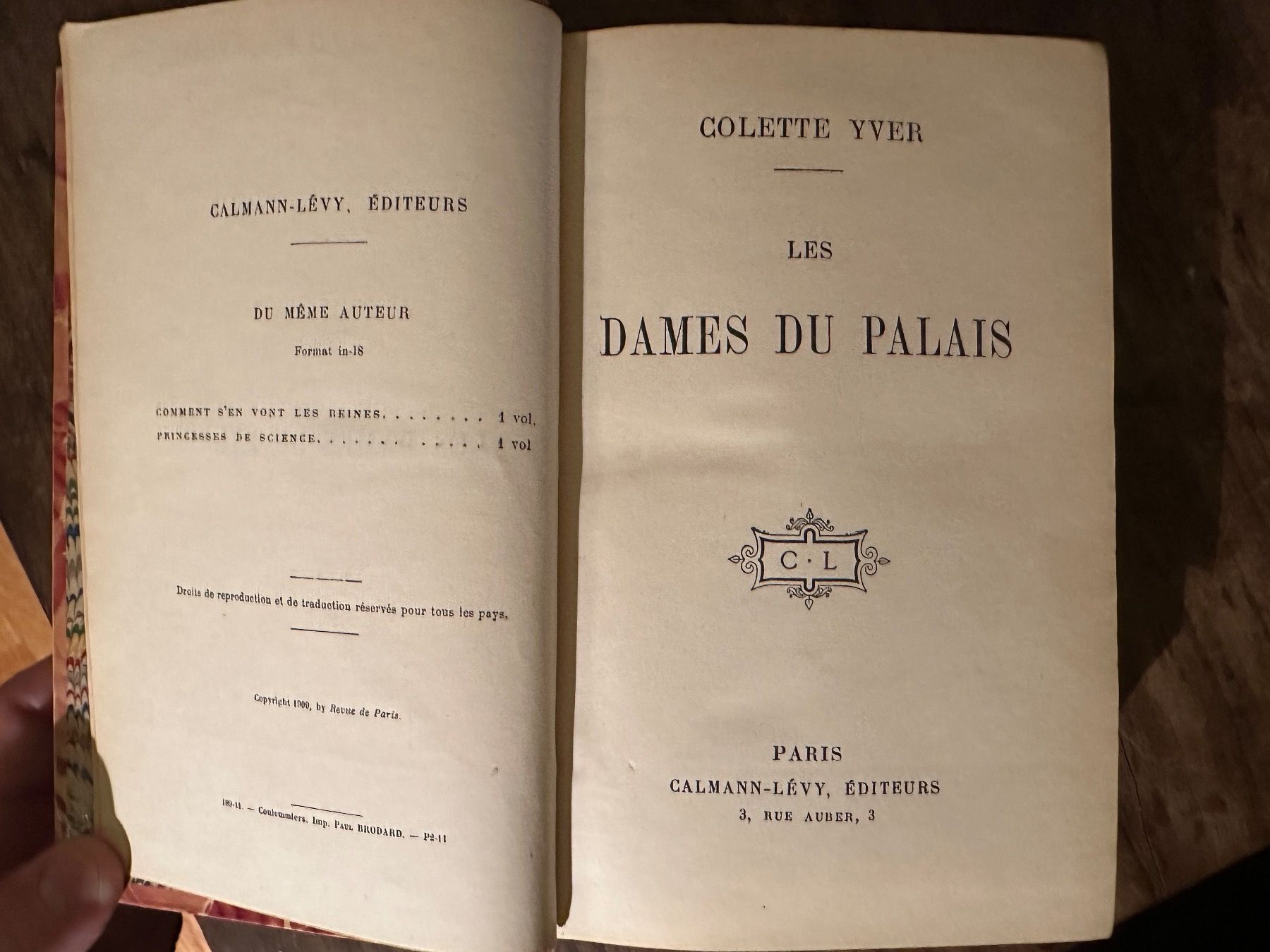 Bücher: Colette Yver: Les Dames du Palais – Gebraucht aus Zürich von allp 3