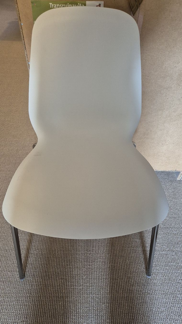 Ikea Sedie: Moderner Stuhl, weiss, Metallgestell – Usato da St. Gallen venduto da justmeeee