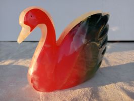 Dekorative Schwan Figur aus Marmorstein oder Alabaster (?)