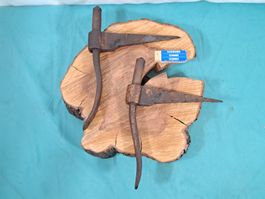 2 Tür Band Stütz Kloben ⌀1.85cm Schmiedeisen (LOT2798X#TBS1)