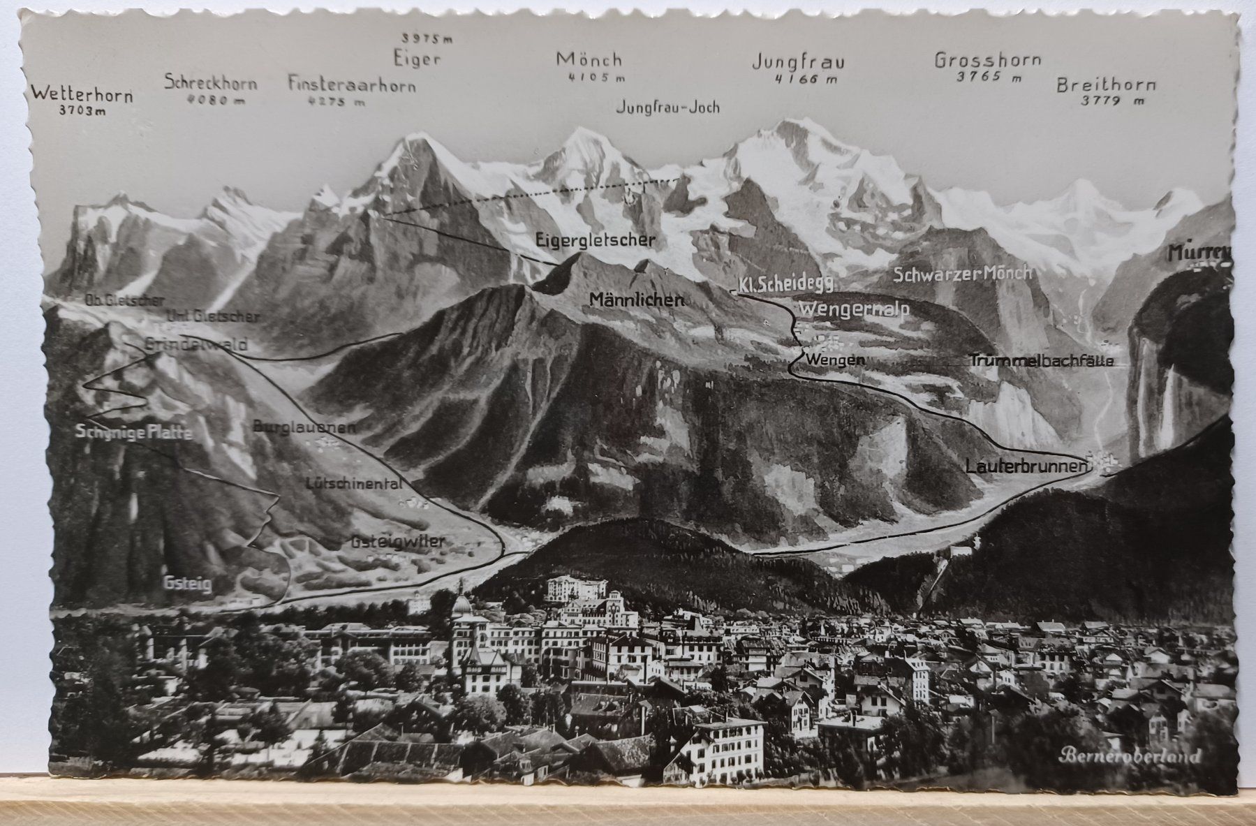 Ansichtskarten: BE, No. 1451, Berneroberland – Gebraucht aus Aarau Rohr von mgvw
