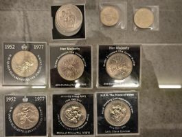 Sammlung Gedenkmünzen Grossbritannien diverse Jahrgänge