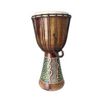 Afrikanische Djembe Trommel – Holz handbemalt – 70 cm