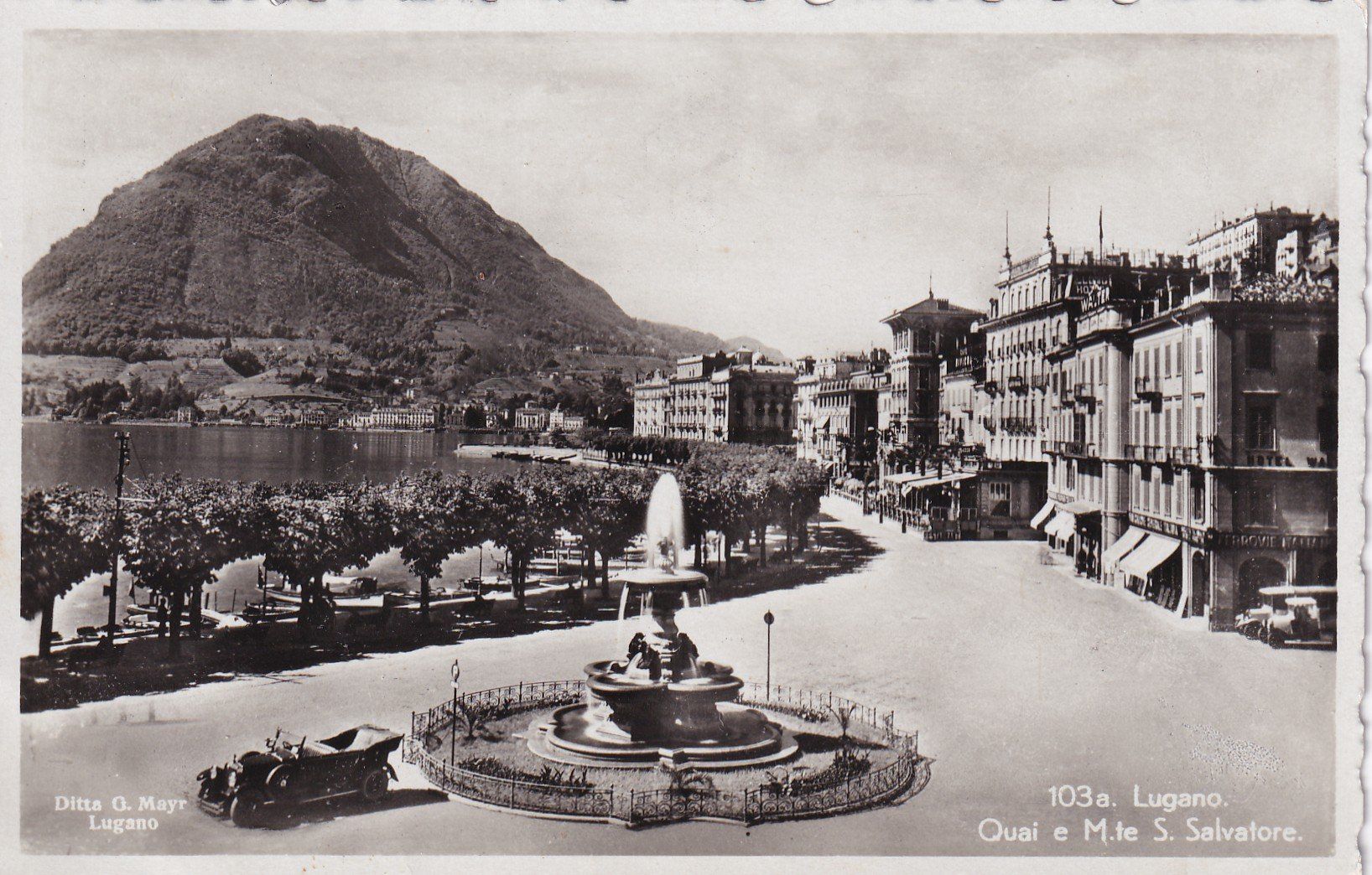 Cartes postales: Lugano Quai e M.te S. Salvatore (Oldtimer) – D'occasion à Cormoret par Pascalll2001