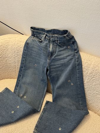 ARKET Jeans mit Metallösen, Gr. 25, 164/64A neuwertig