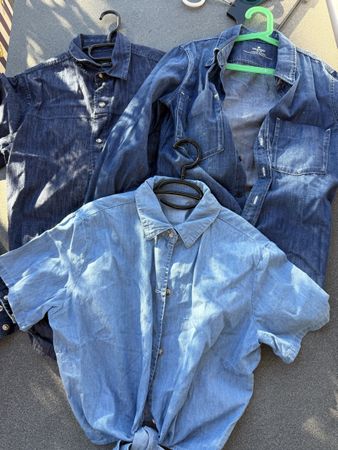 3 Jeans Hemdblusen Gr. S-M gut