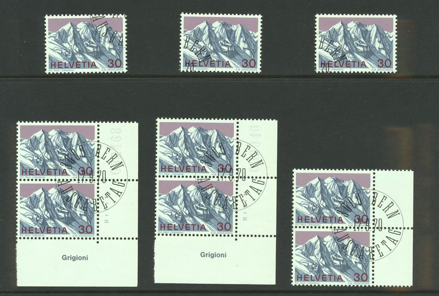 Tutti i francobolli: 1970-72 Viererblöcke mit ET – Usato da Nesslau venduto da andi_hon 2